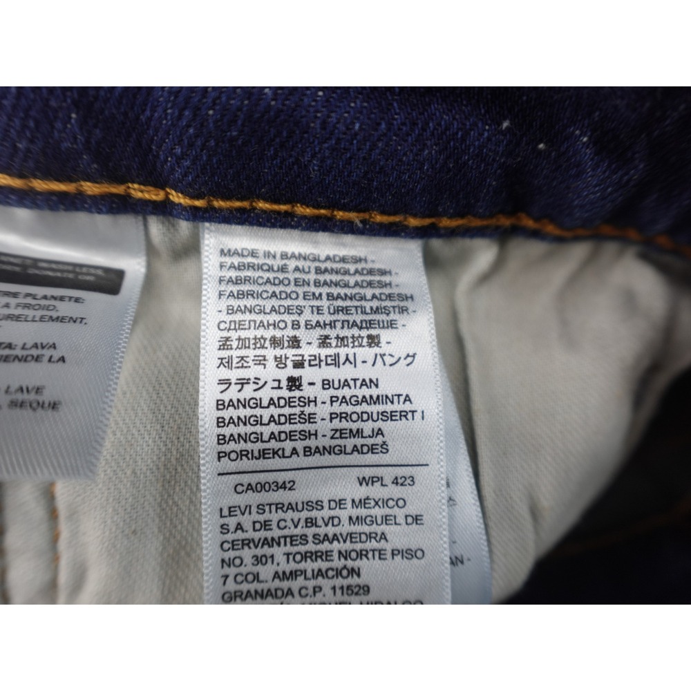 Levi's 505 Regular Fit Jeans Mens 38x32 Blue Good Medium Wash Straight Leg Denim - Picture 10 of 16
